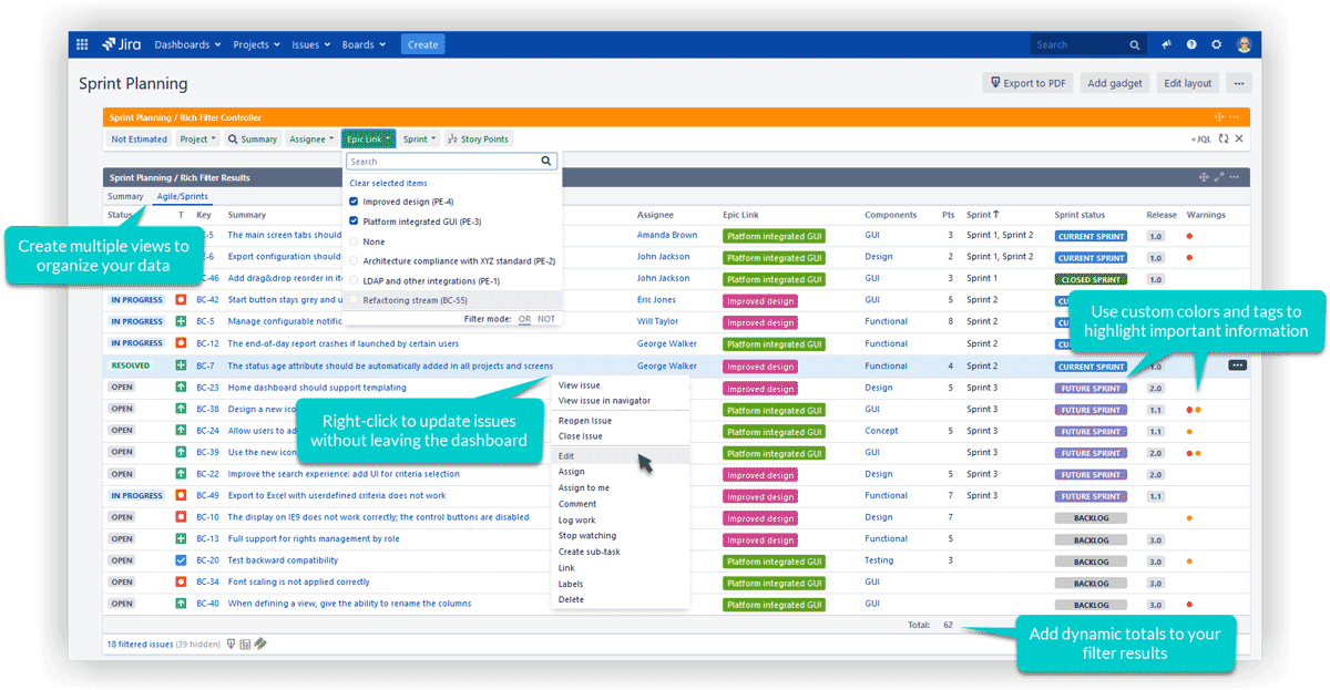 Rich Filters for Jira Dashboardでらくらく自分好みの課題検索、結果表示を設定しよう！
