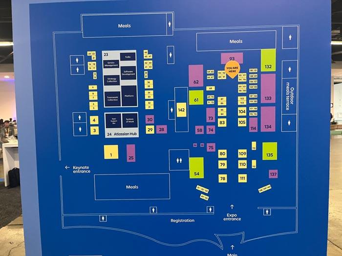 EXPO会場のフロアマップ